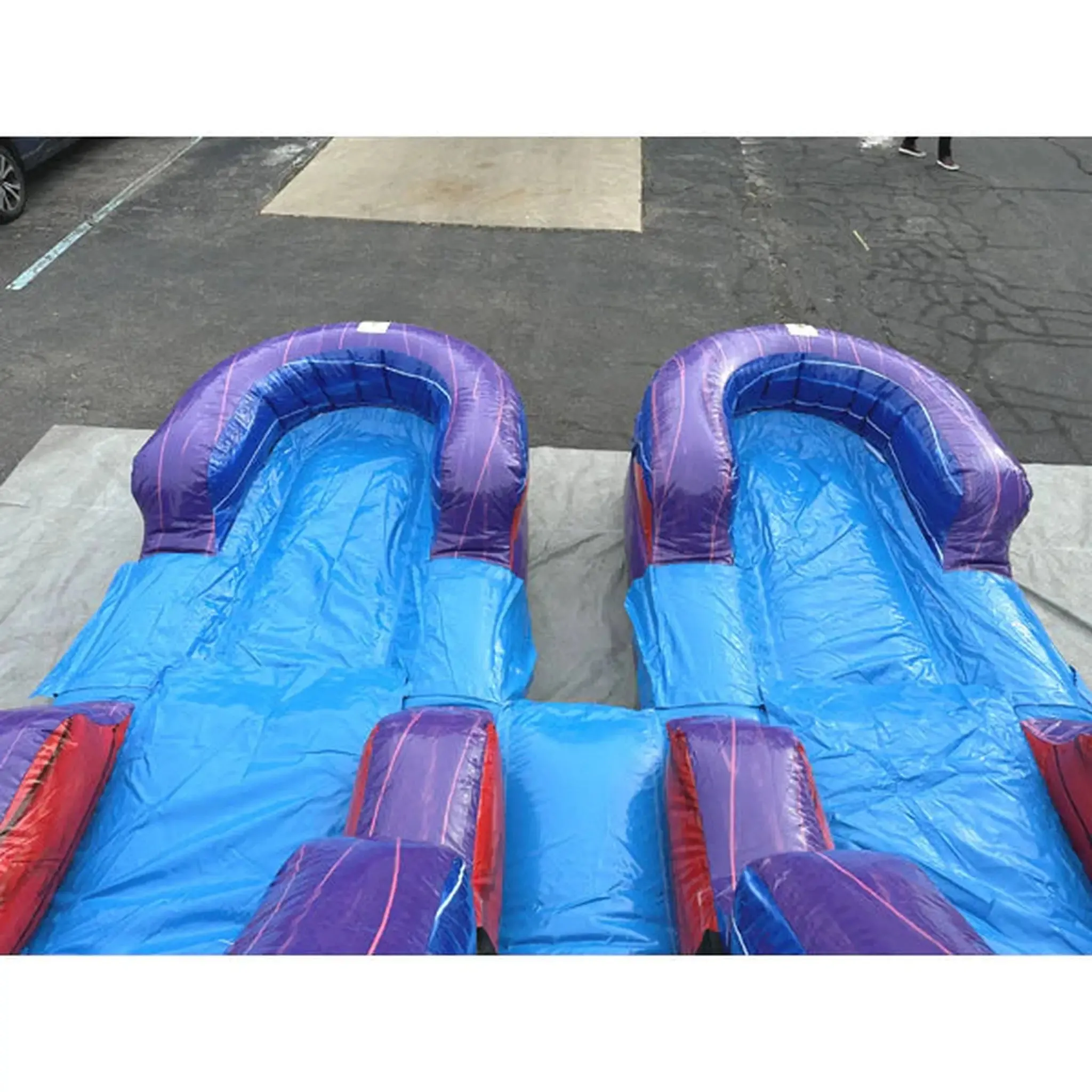 15' Dual Lane Purple Wet/Dry Slide