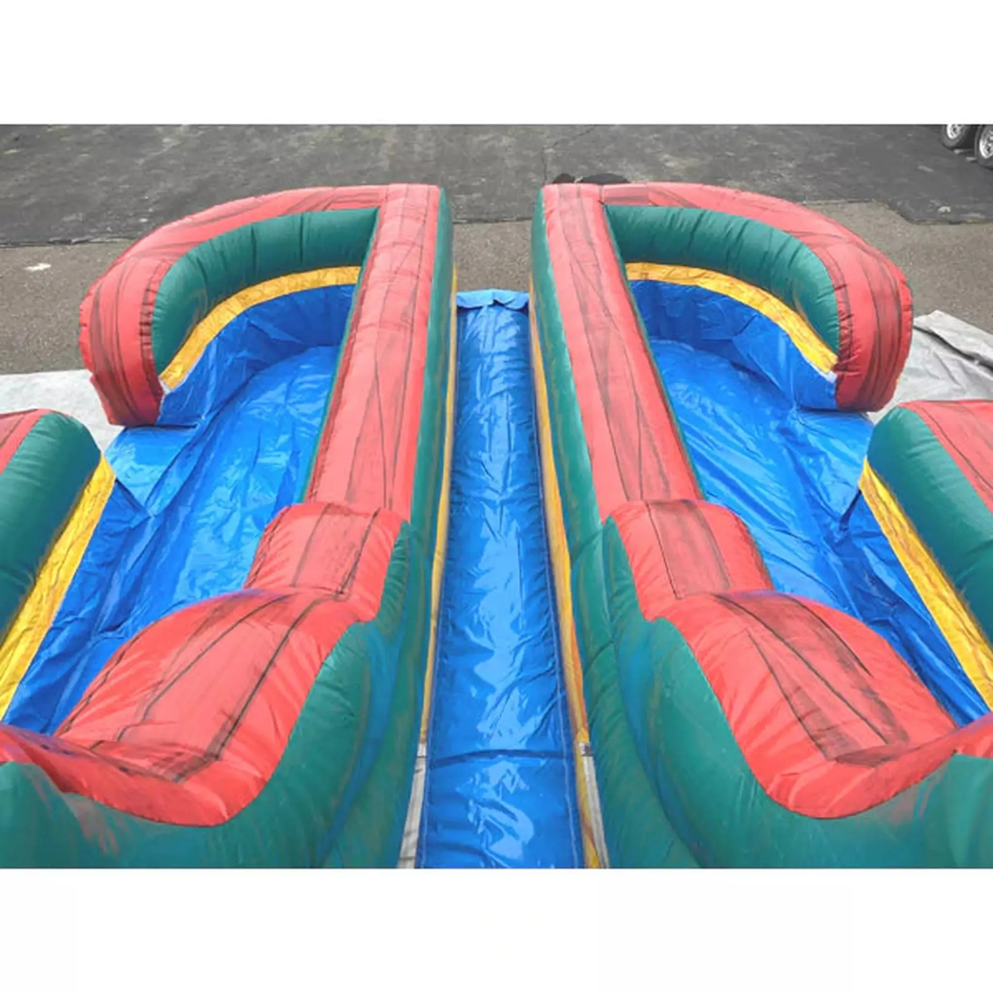 18' Dual Lane Fire Wet & Dry Slide