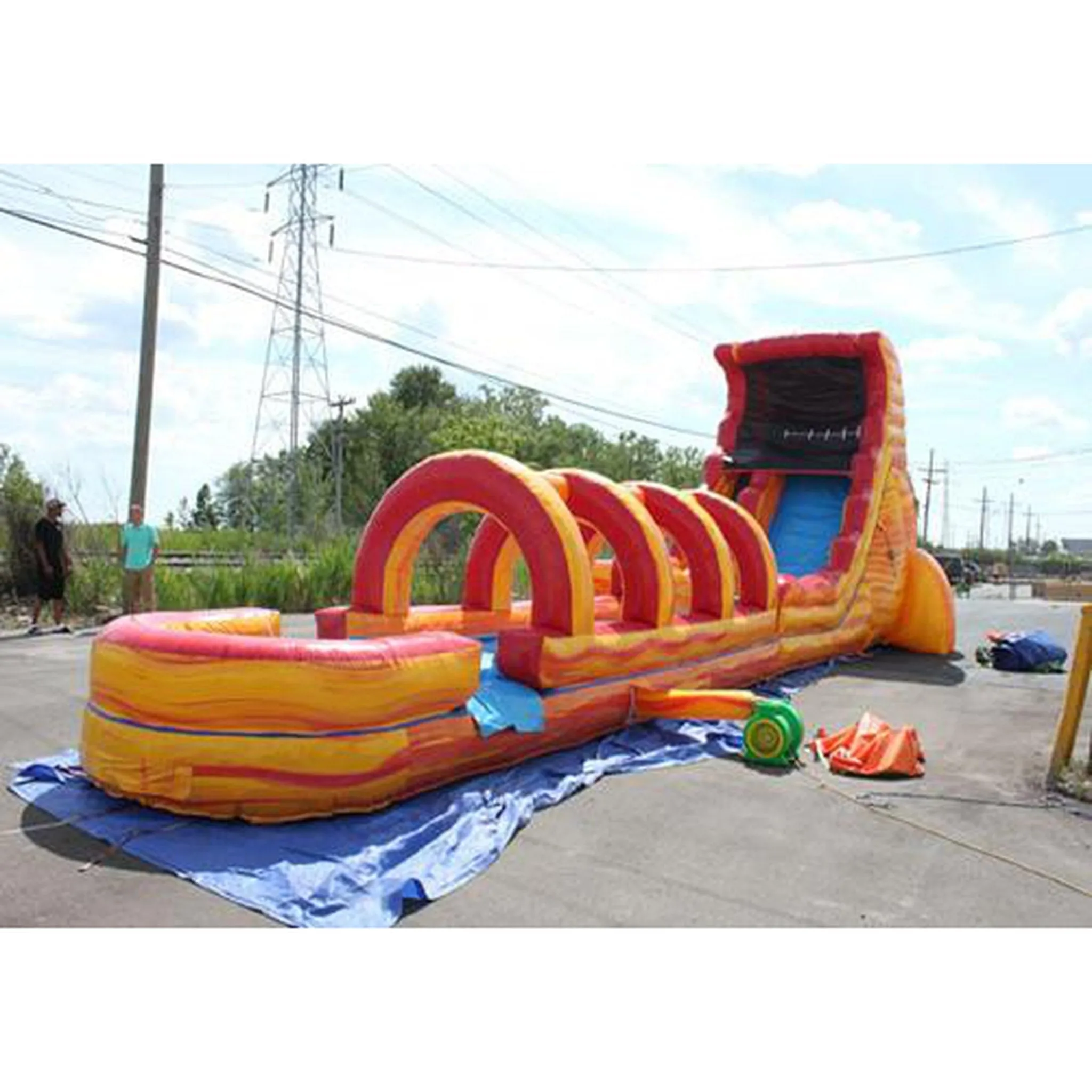 18' Volcano Wet & Dry Slide   Slip & Splash