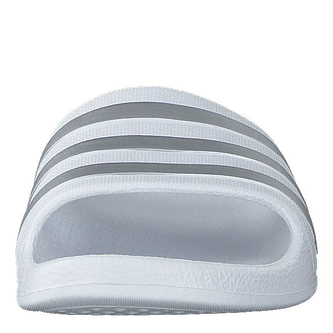 Adilette Aqua Slides Kids Cloud White / Silver Met. / Cloud White