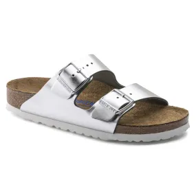 Birkenstock Arizona Soft Footbed - Silver Metallic 1005960