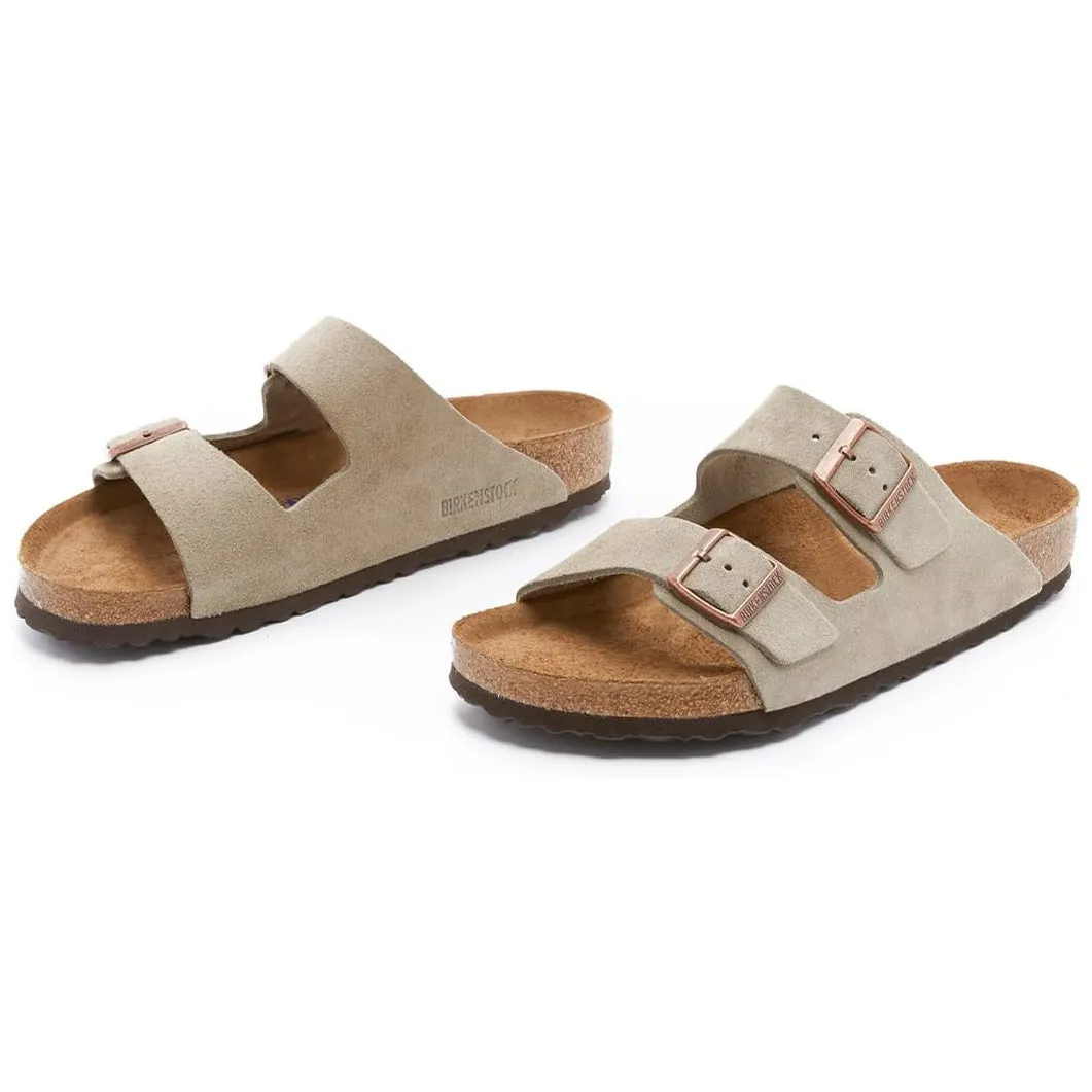 Birkenstock Women's Taupe Tan 6 Arizona Soft Sandals - 951303-37