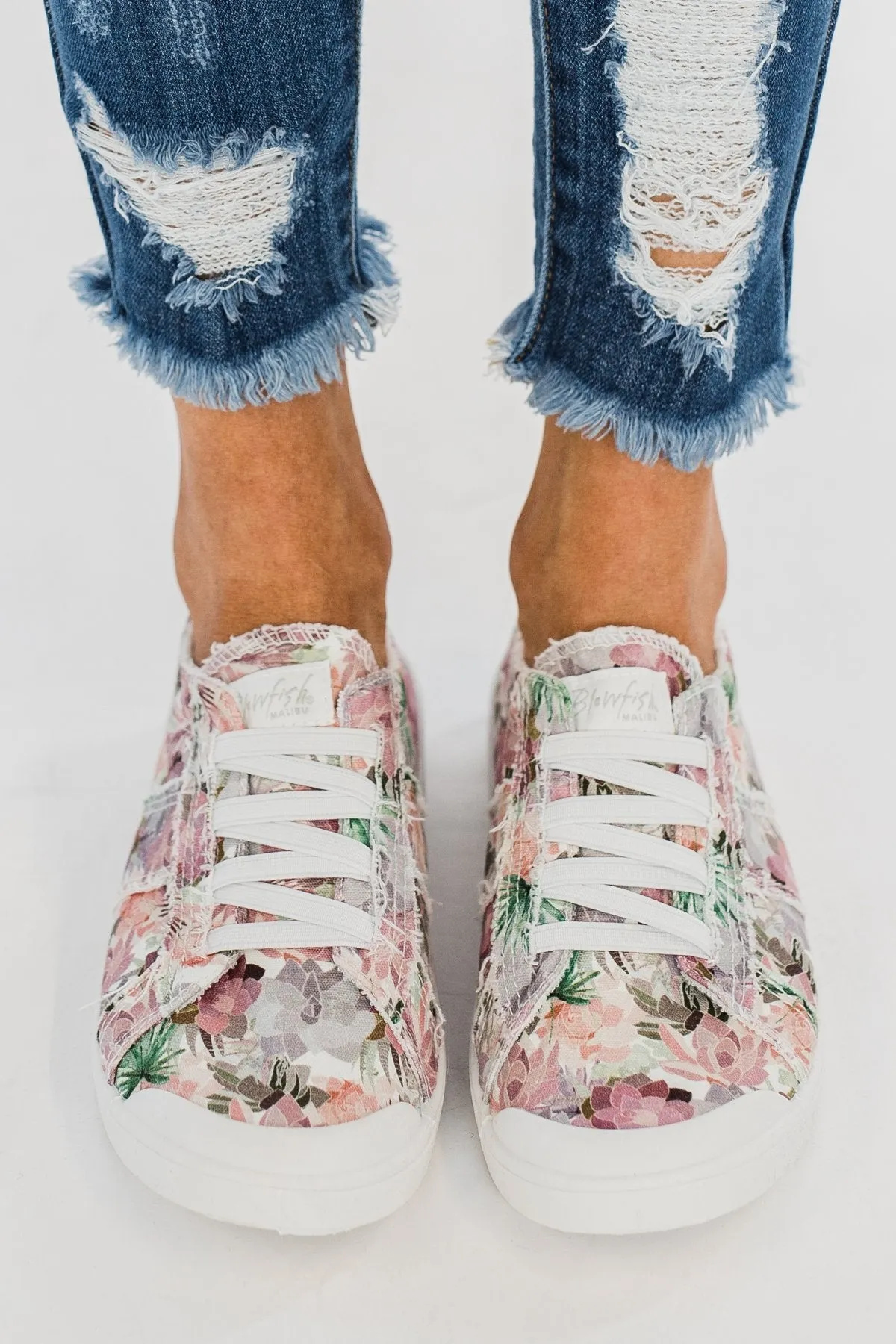 Blowfish Vex Sneakers- Off White Floral