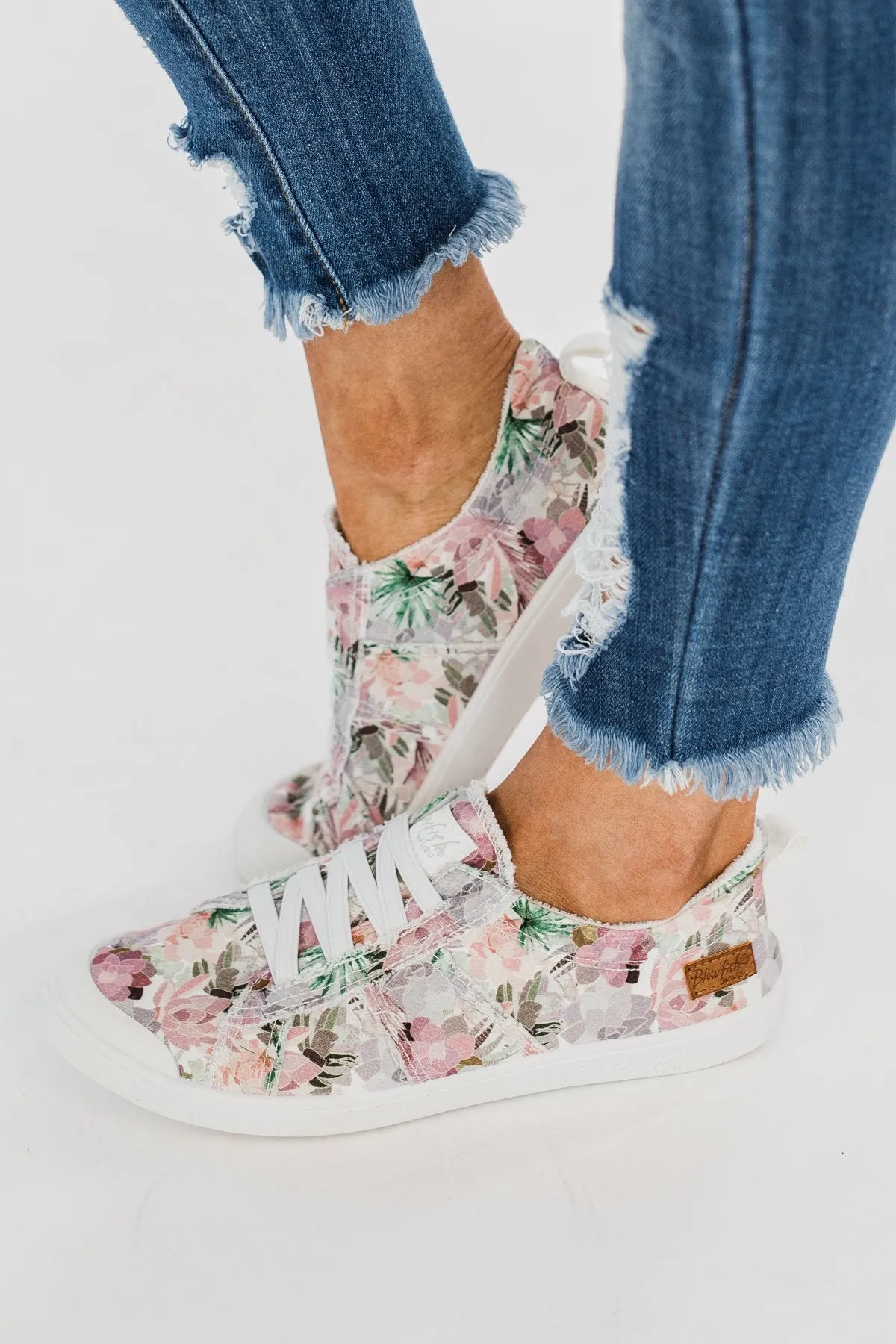 Blowfish Vex Sneakers- Off White Floral