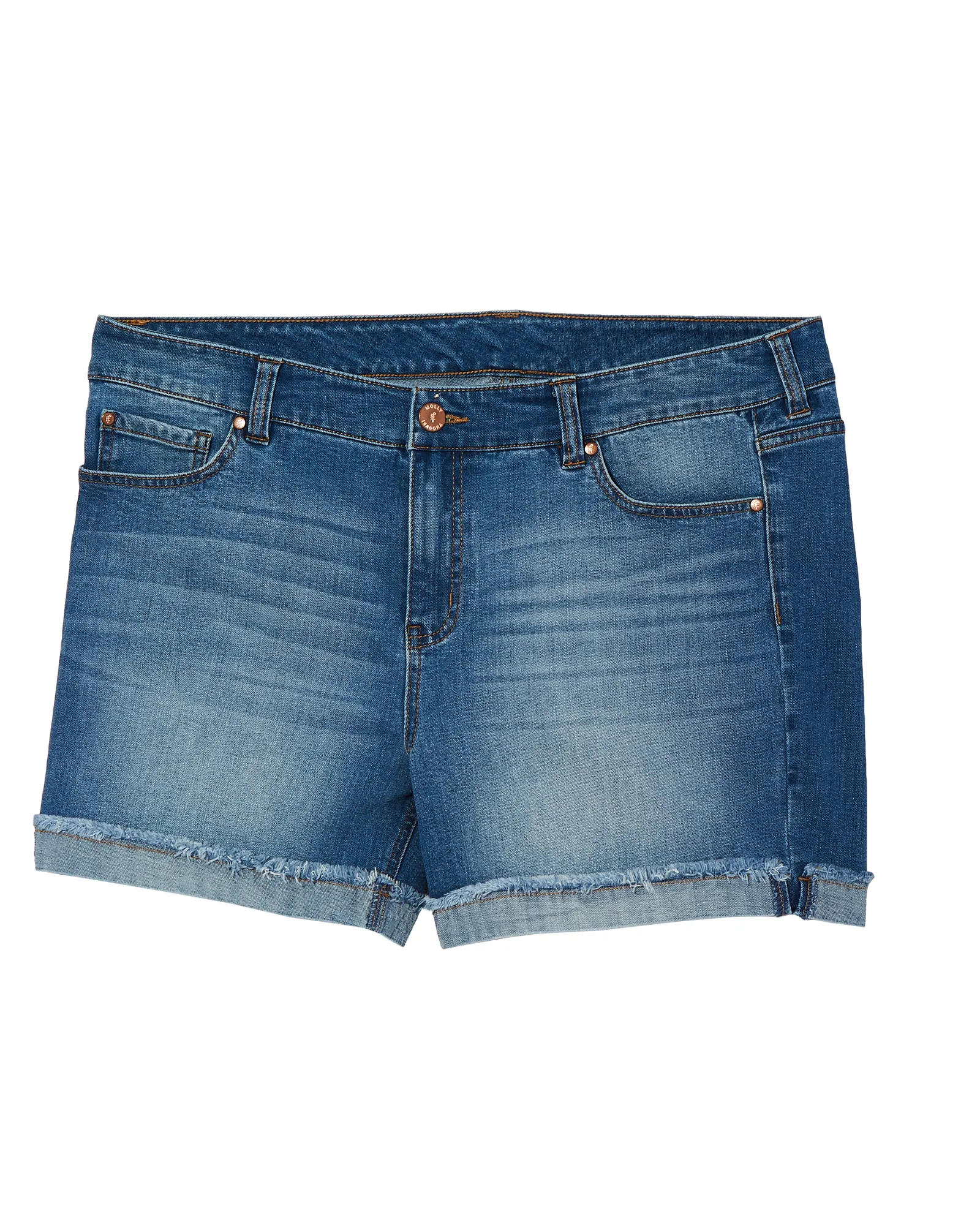 Corso Flip Hem Short | Medium Wash