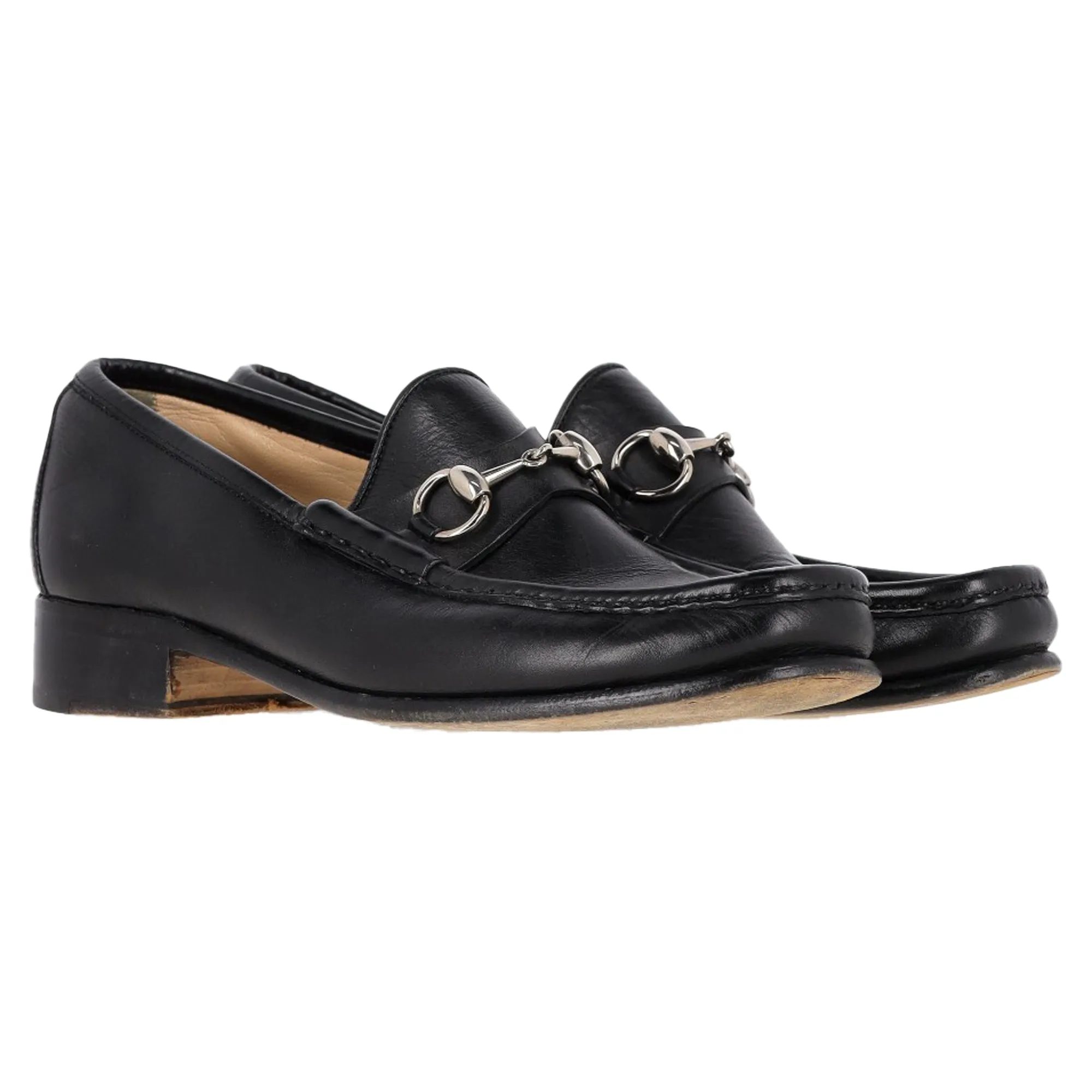 Gucci Horsebit Loafers in Black Leather