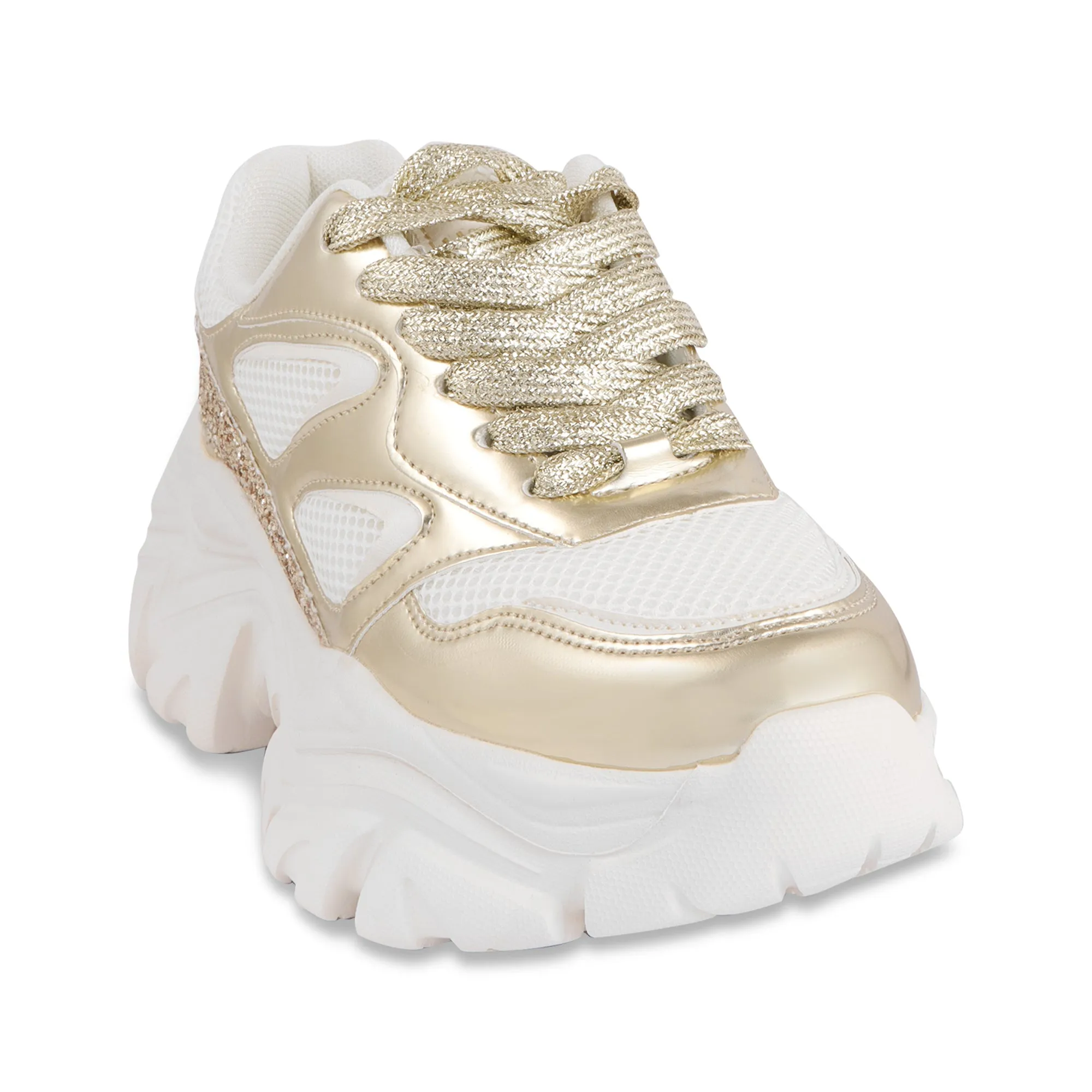 Hamster London Marcella Glitz Party Gold Sneakers