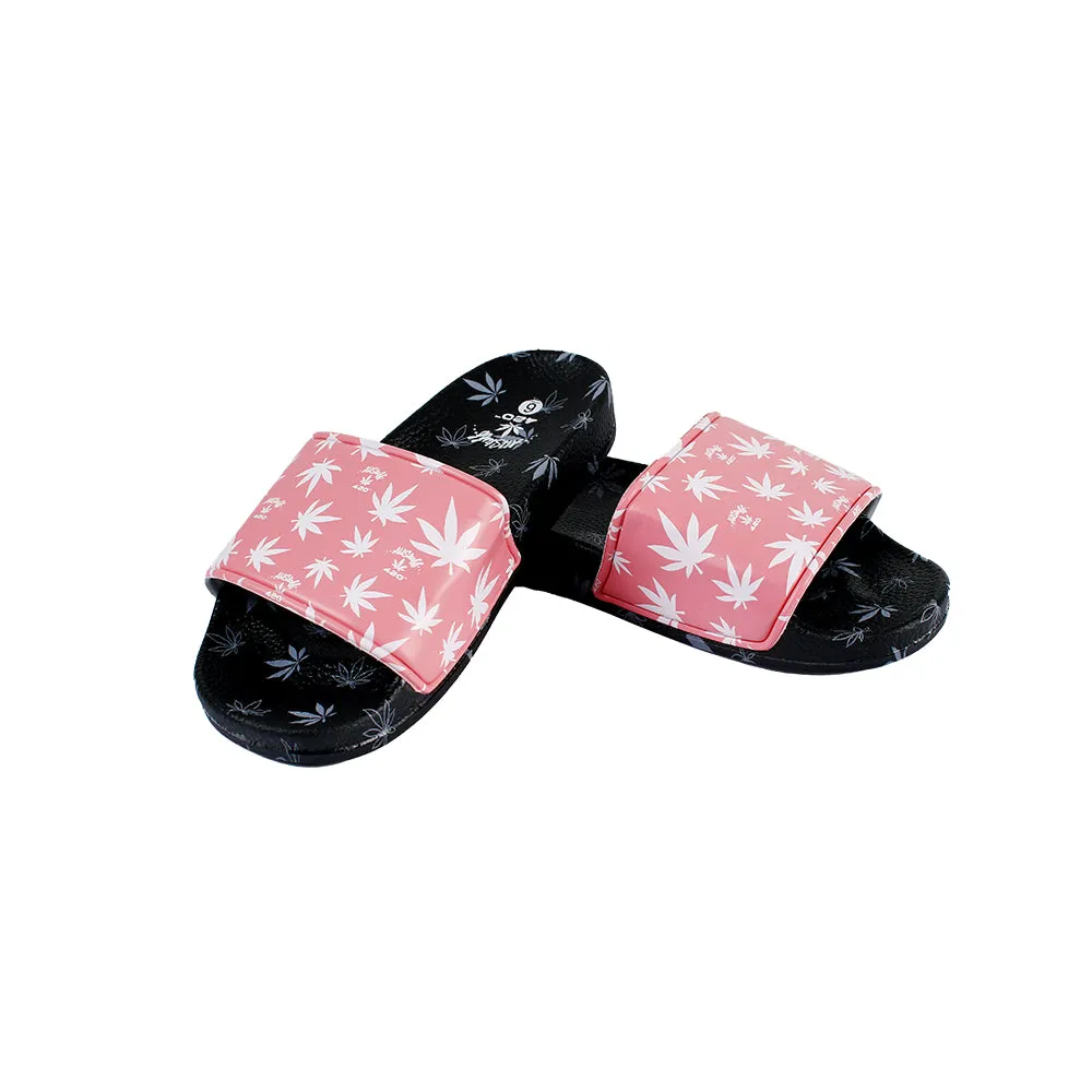 Himpy Slides - Womens Pink Cherry Pie Black Sandal - 1 Pair Per Pack