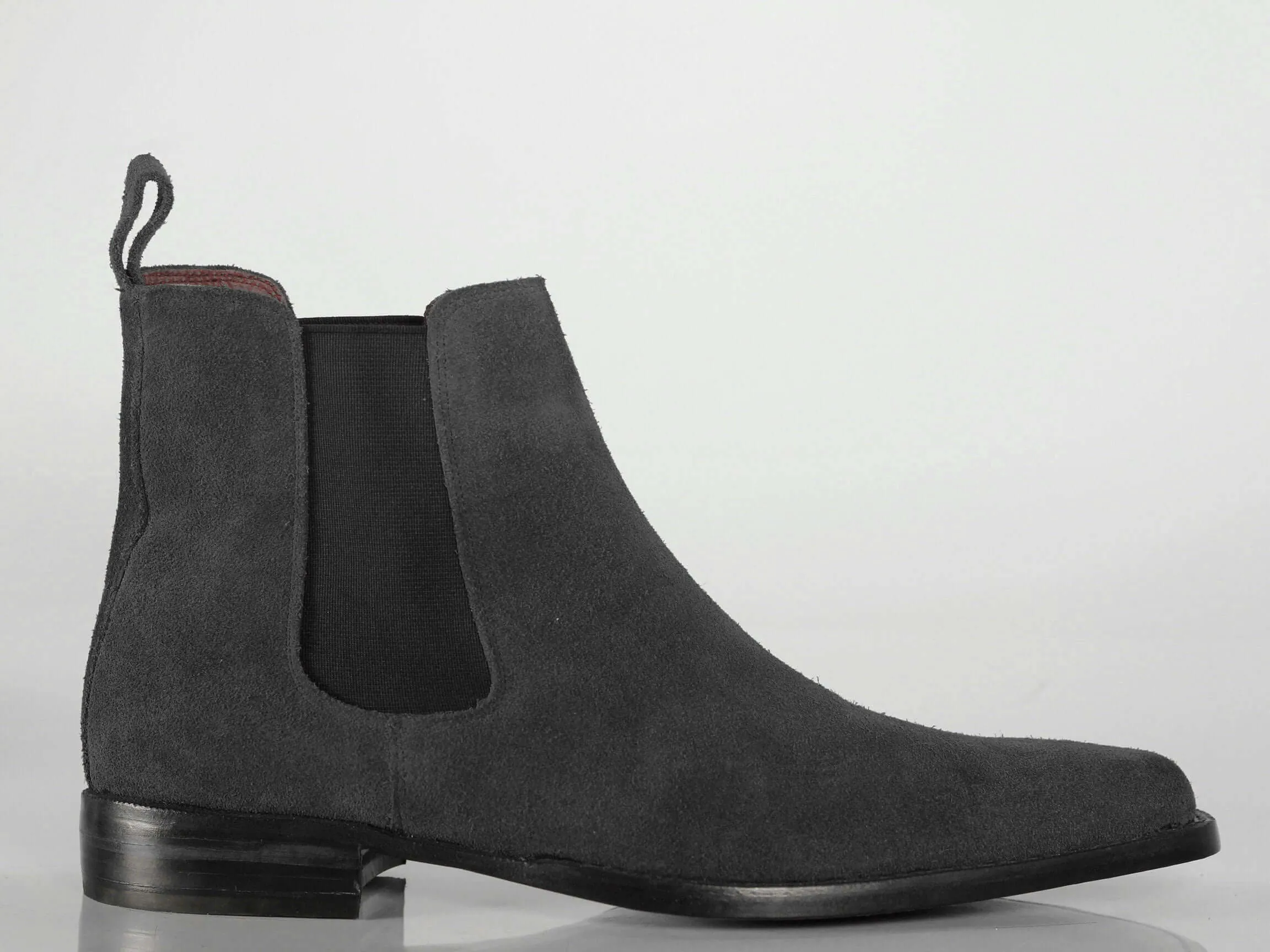 New Handmade Men's black Suede Chelsea Boots, Men Ankle Boots, Men Designer Boots