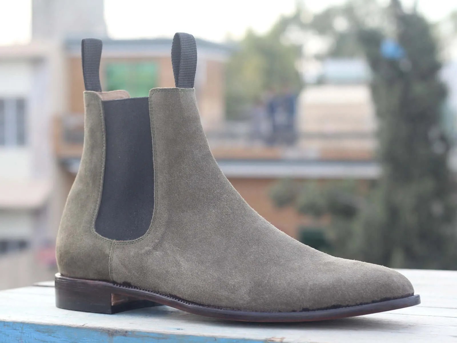 New Handmade Men's brown Suede Chelsea Boots, Men Suede Ankle Boots, Men Designer Boots