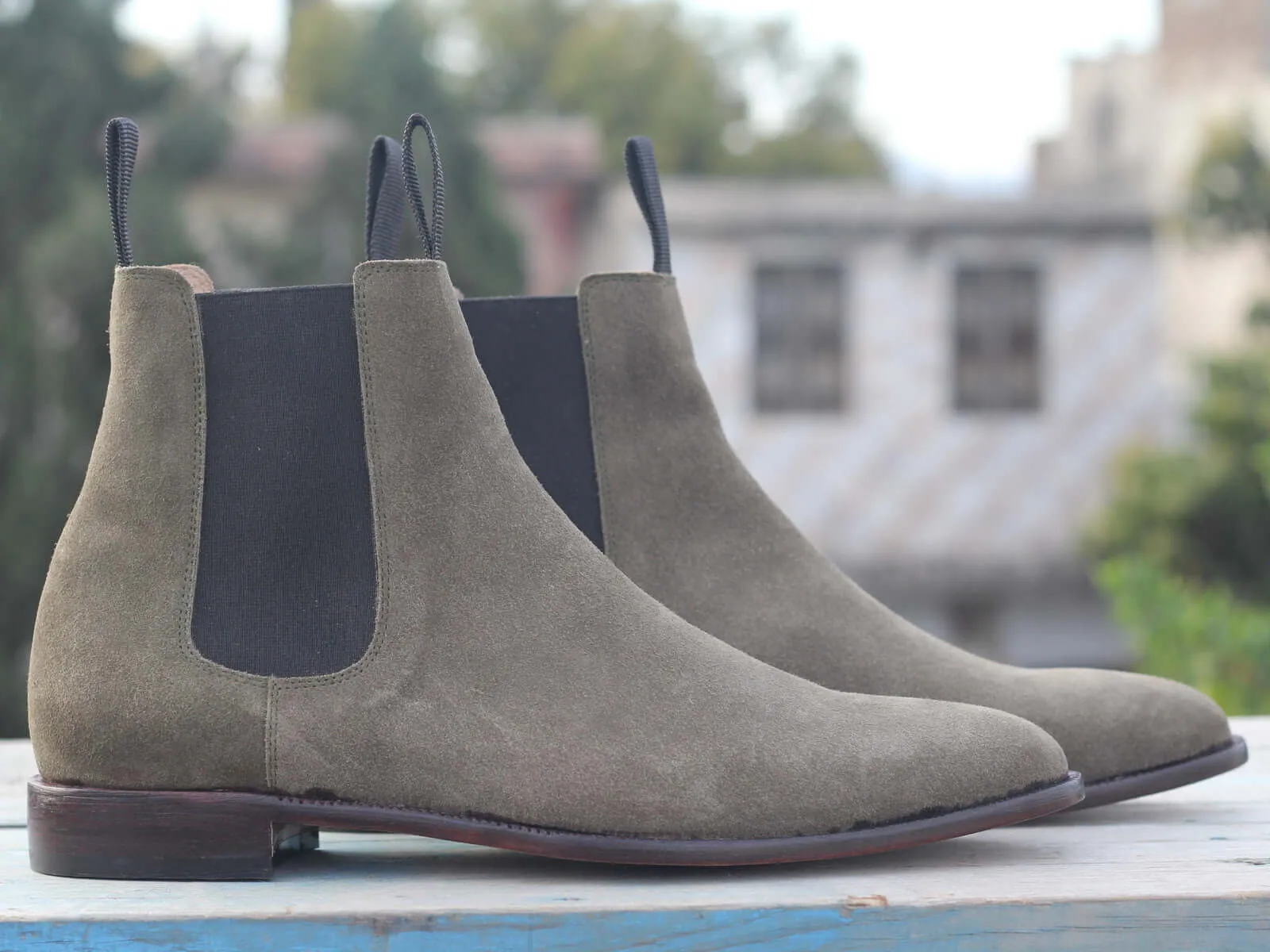 New Handmade Men's brown Suede Chelsea Boots, Men Suede Ankle Boots, Men Designer Boots