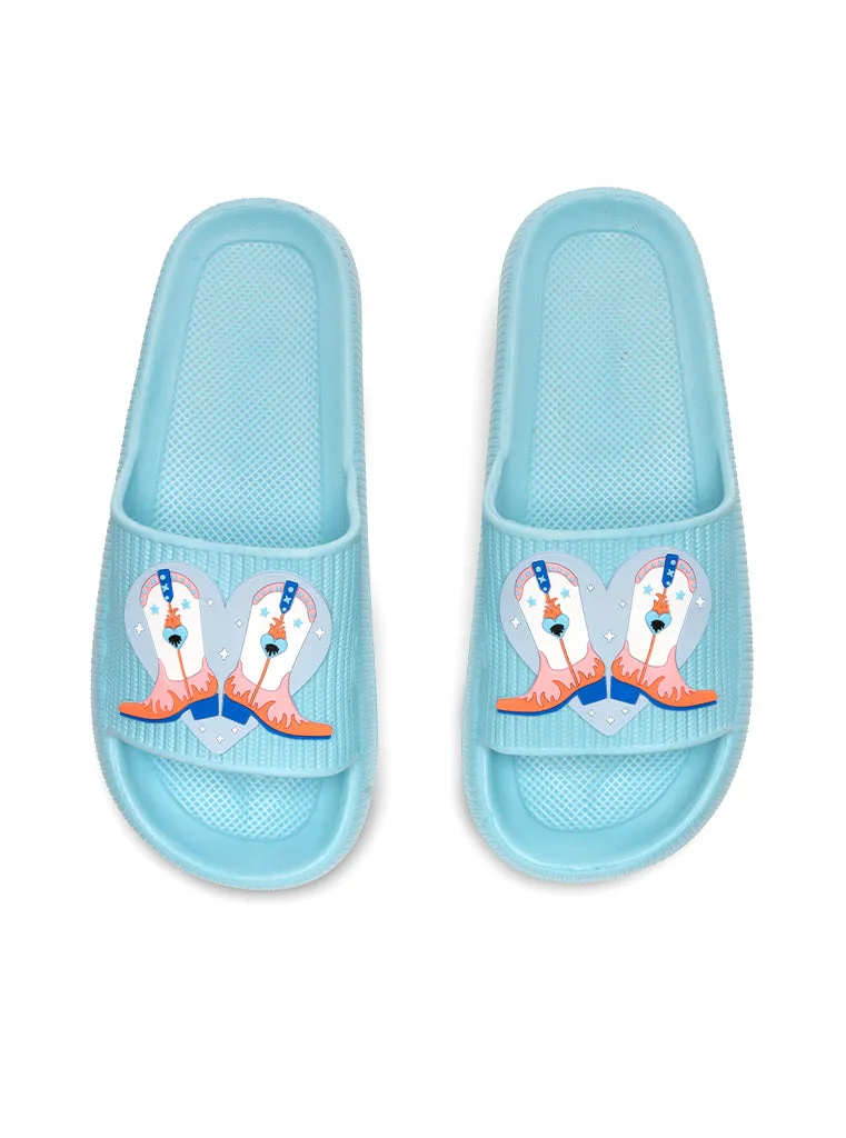 Pool Boot Heart Slides