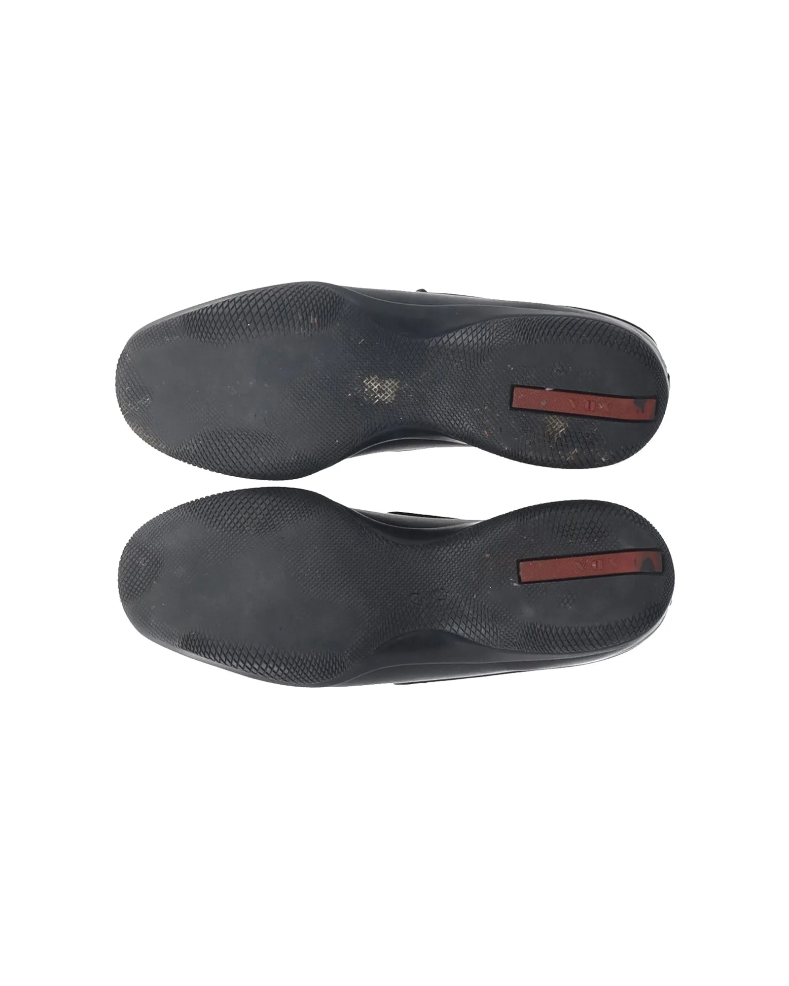 Prada Sports Slip On Loafers in Black Leather