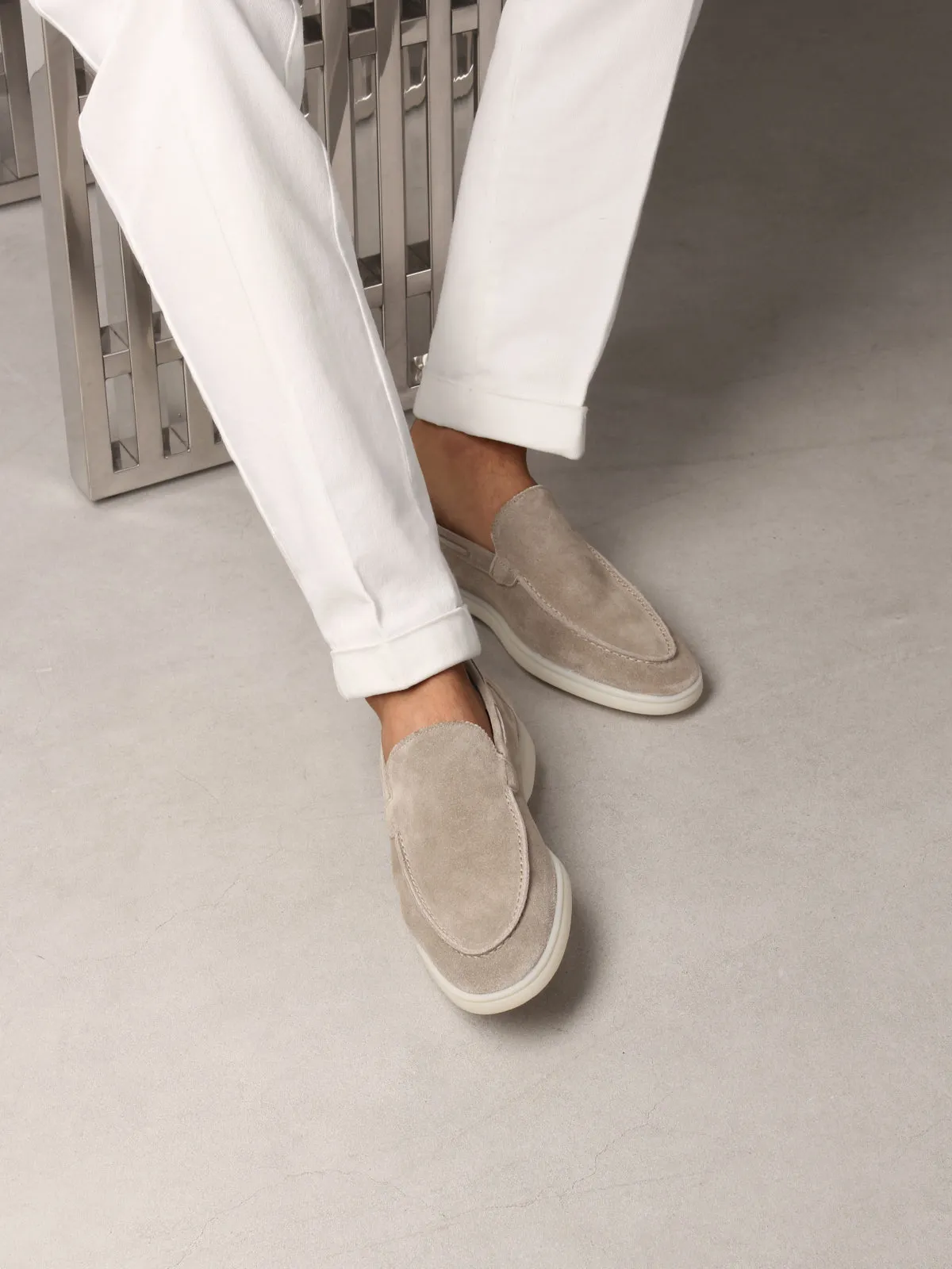 "Light Grey" - Yacht Loafers