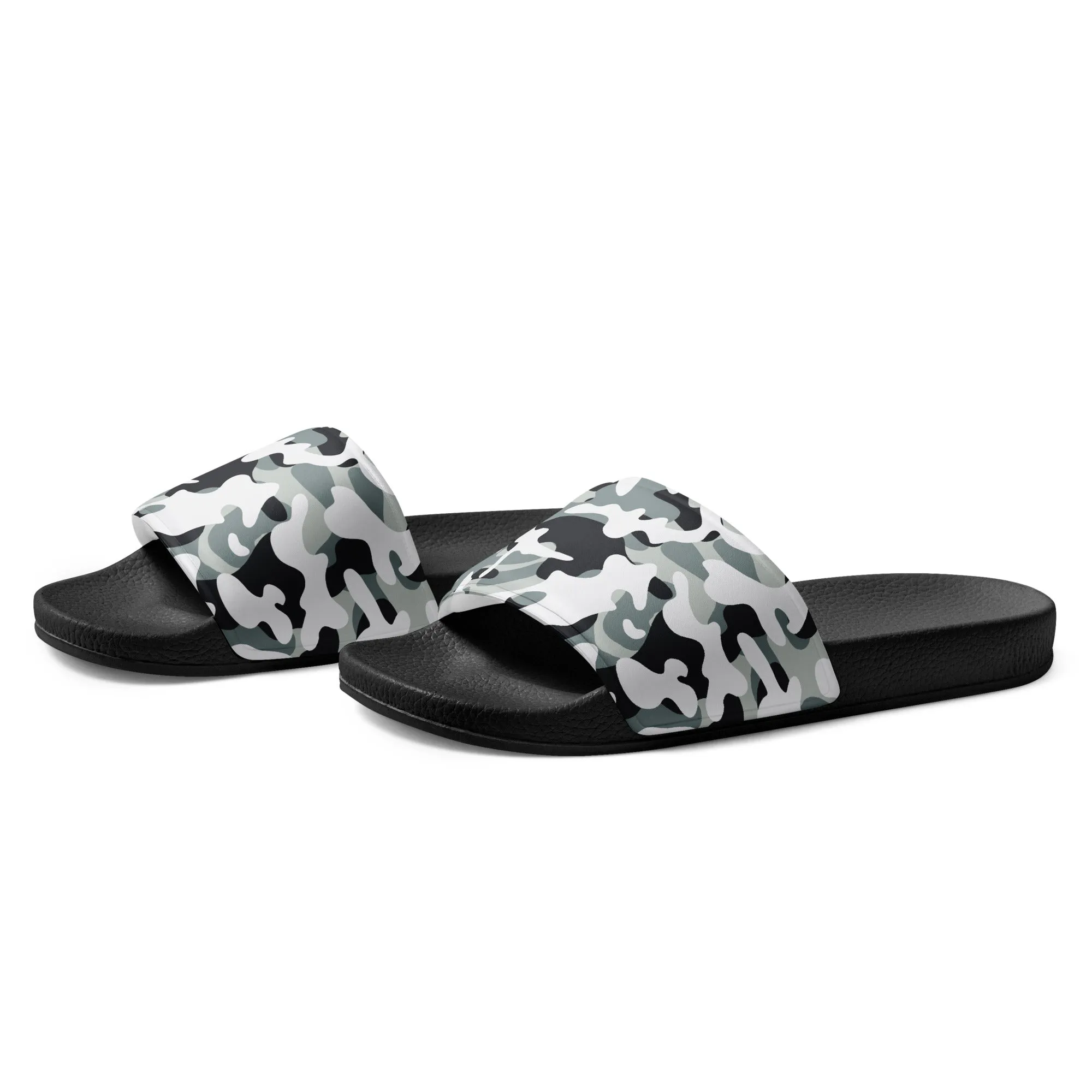 Snow Dust Camo Print Women's slides