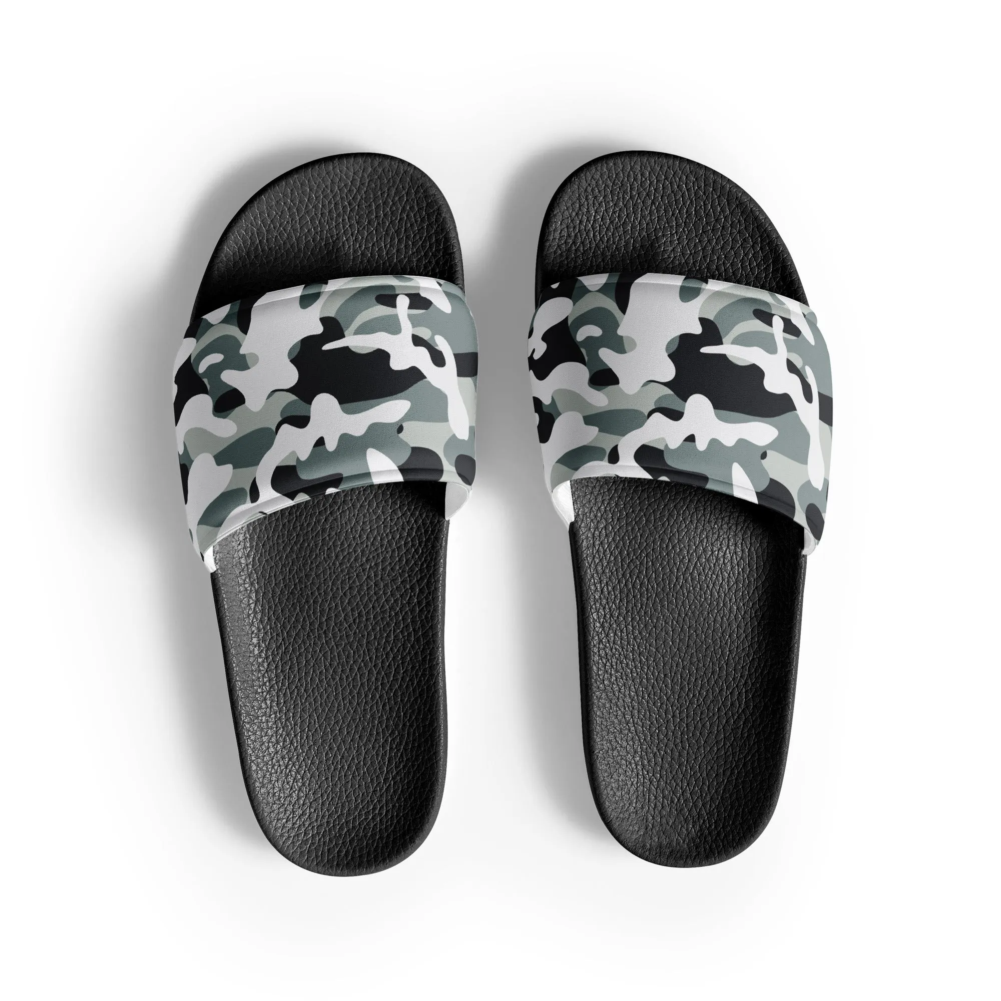 Snow Dust Camo Print Women's slides