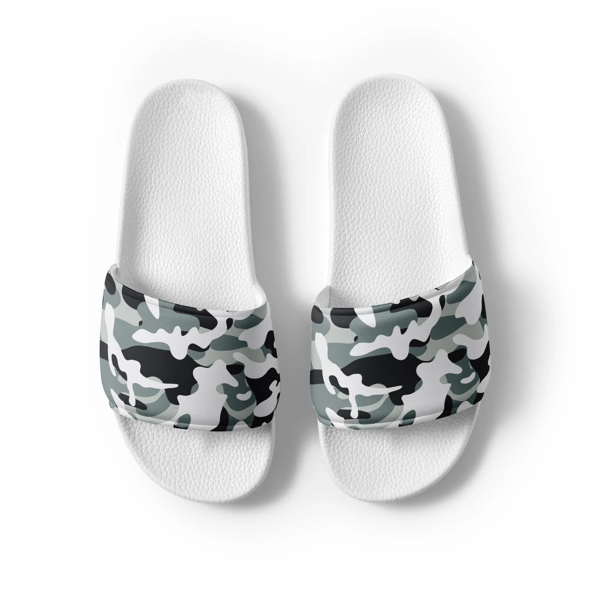 Snow Dust Camo Print Women's slides