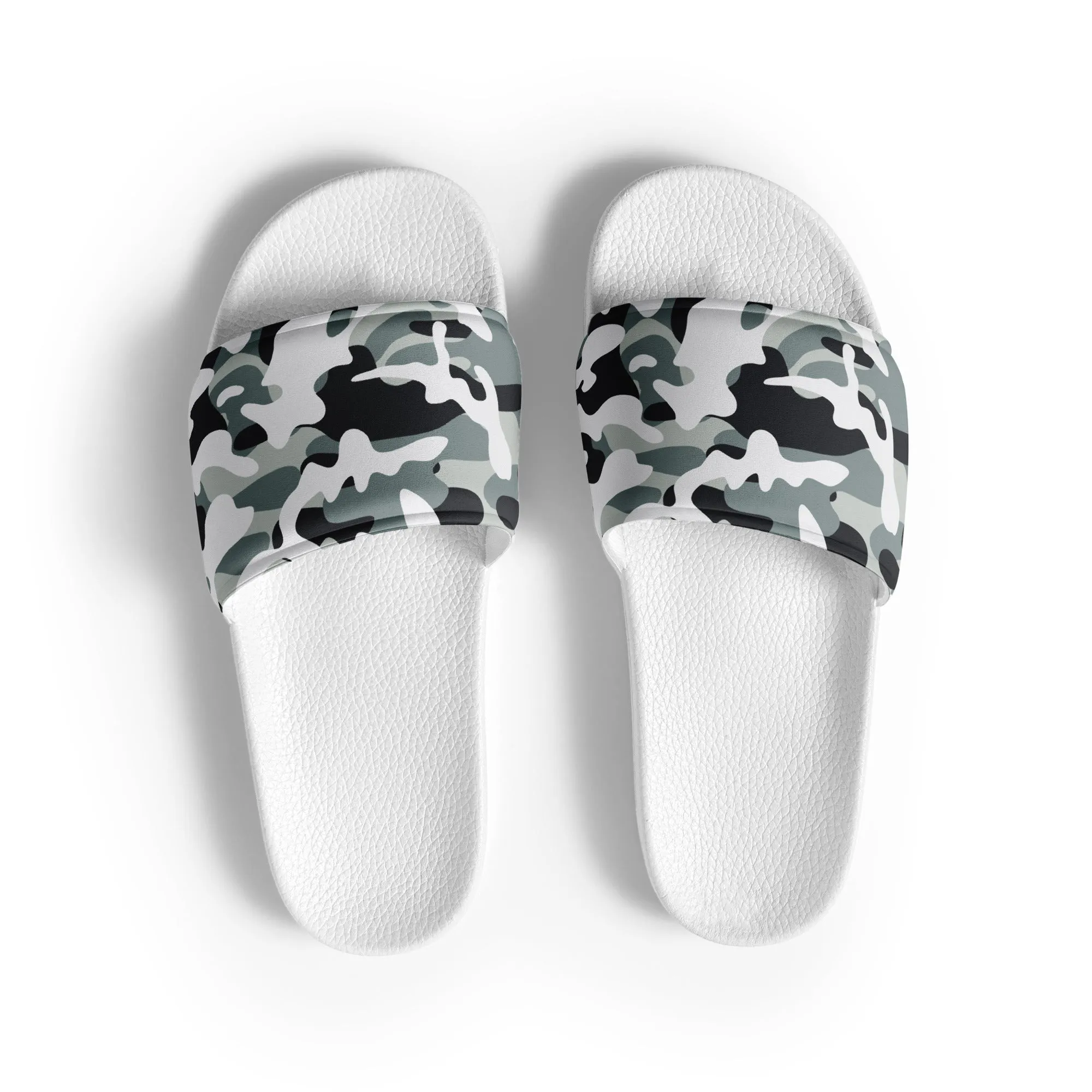 Snow Dust Camo Print Women's slides