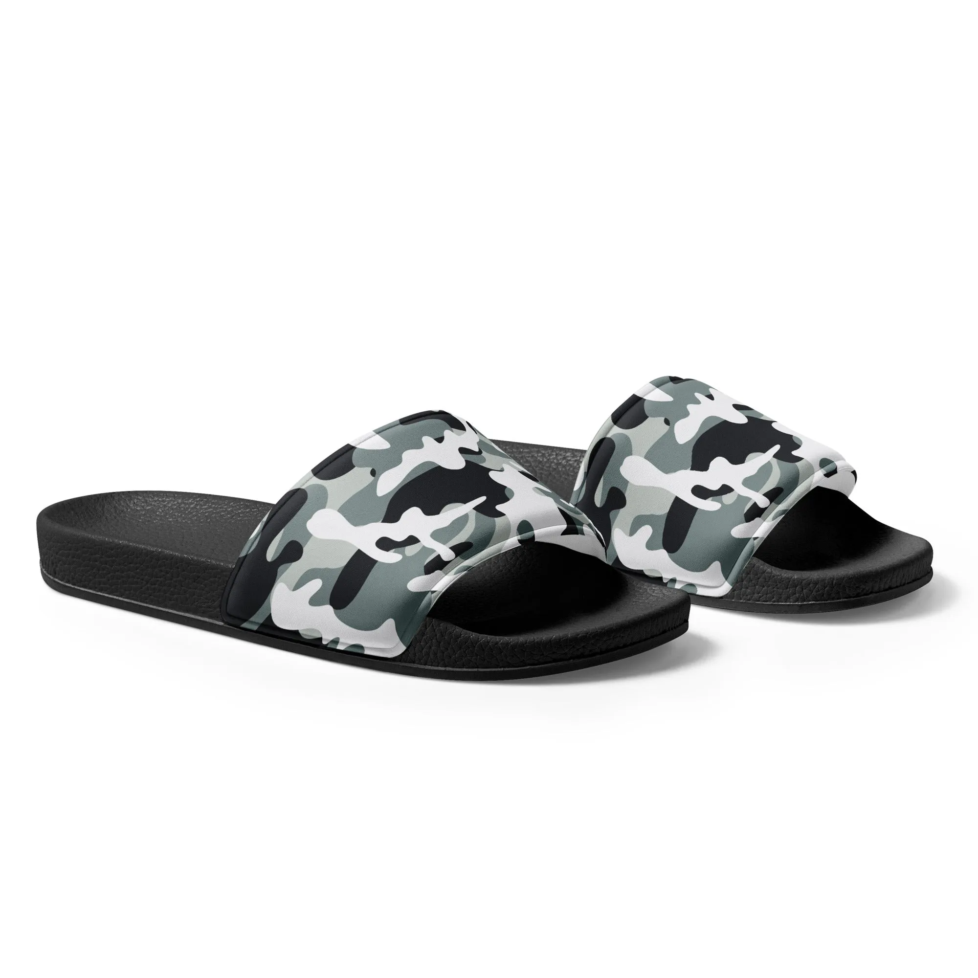 Snow Dust Camo Print Women's slides