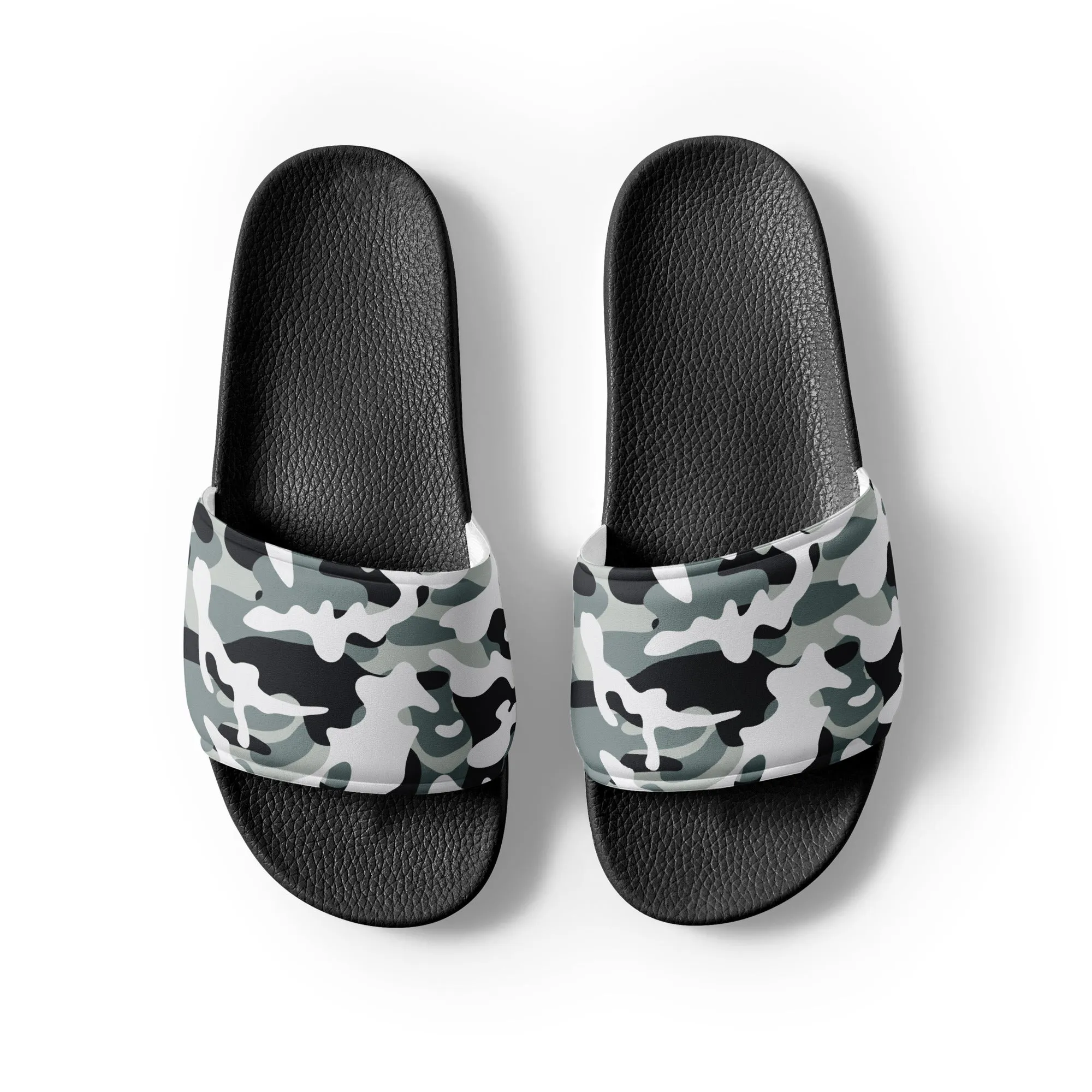 Snow Dust Camo Print Women's slides