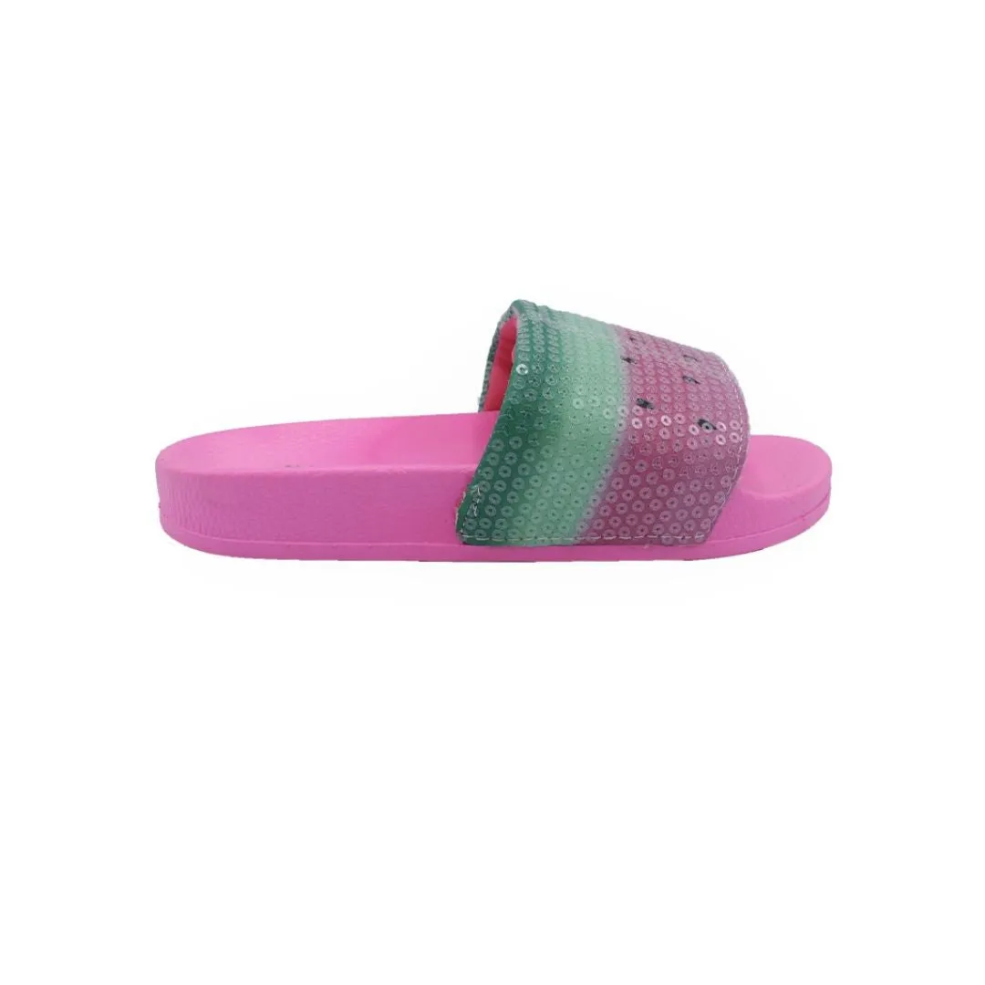 Watermelon Sequin Slides