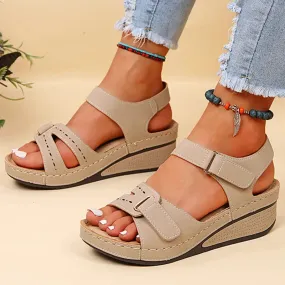 Women Sandals Soft Bottom Wedge Heels Summer Shoes Elegant